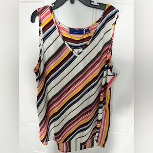 Apt. 9 Women's Multicolor Striped Tank Top
